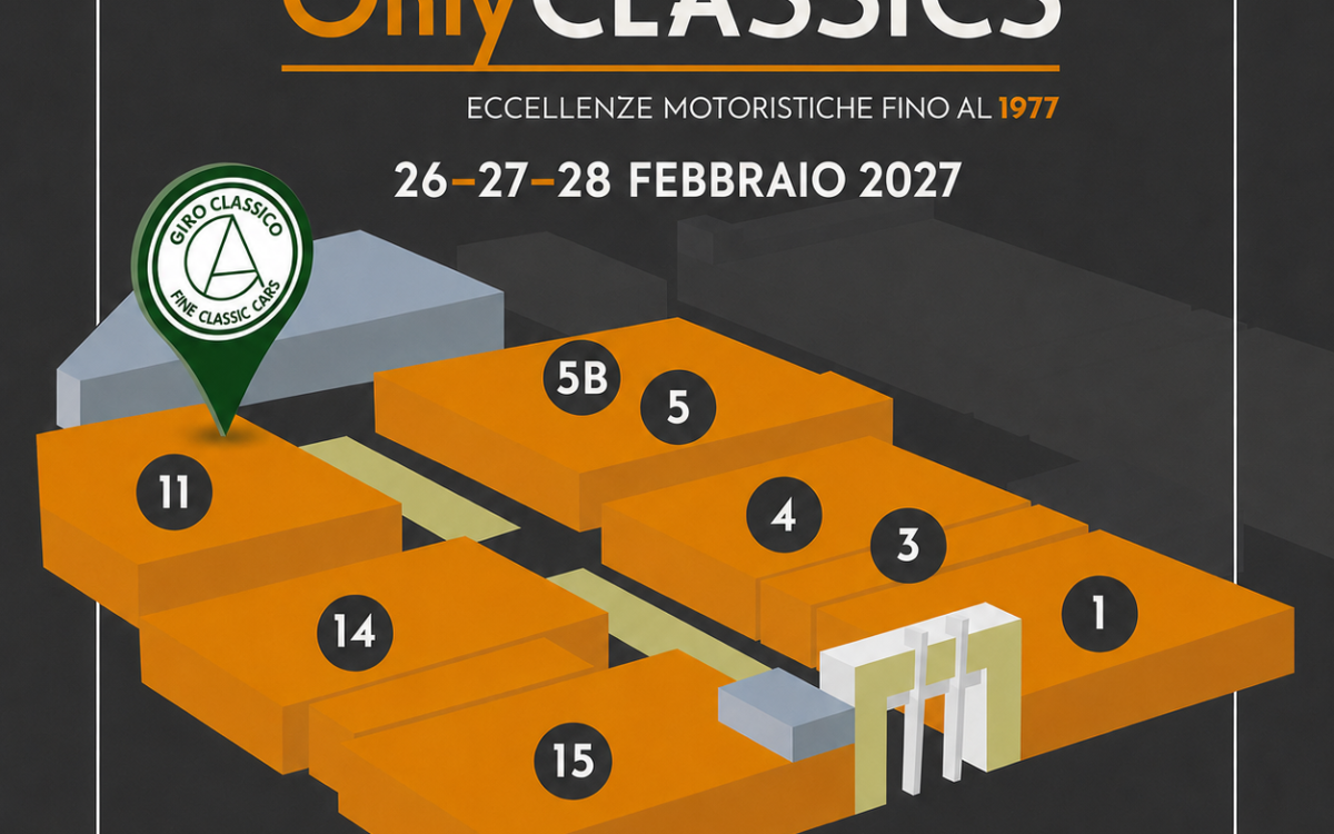 Padova Only Classic 2027 map showing Giroclassico in Hall 11